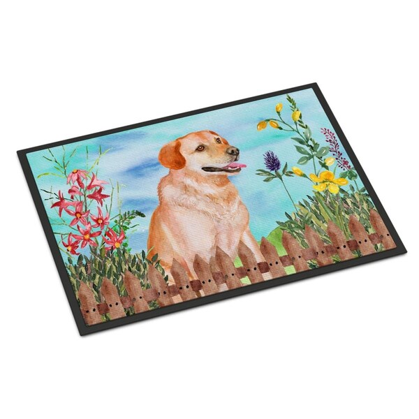 Carolines Treasures Labrador Retriever Spring Indoor or Outdoor Mat - 24 x 36 in. - CK1276JMAT