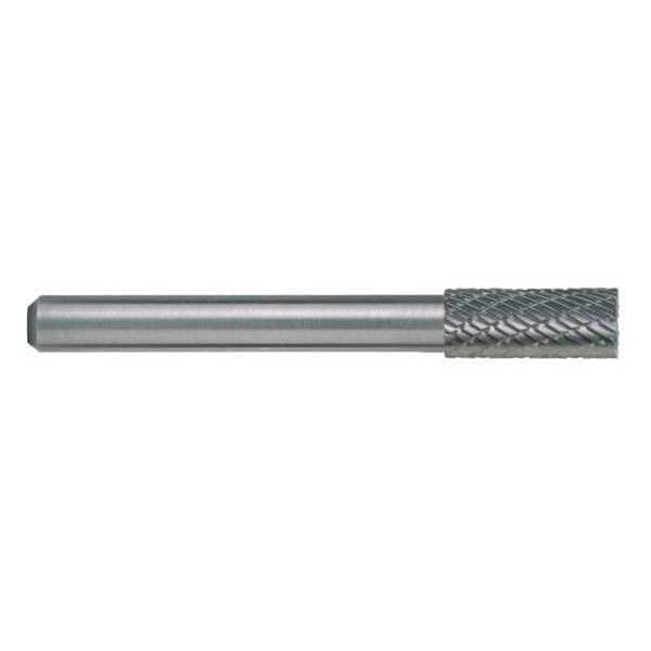 Cle-Line 3/8x1/4 Hardened Steel Shank Double Cut Carbide SB-3 Cle-Line 1846 Cylindrical Bur w/ End Cut - C17547