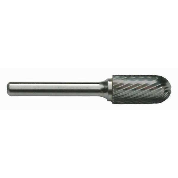 Cle-Line 3/32x1/8 Solid Carbide Shank Standard Cut Carbide SC-41 Cle-Line 1847 Cylindrical Ball Nose Bur - C17635