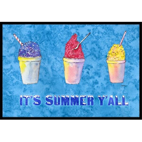 Carolines Treasures Carolines Treasures 8779MAT 18 x 27 in. Snowballs And Snow Cones Indoor Or Outdoor Mat - 8779MAT