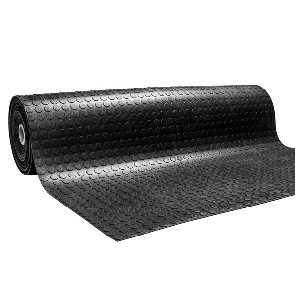Msi Doormat, Rubber, 0.15 in Thick, Black, 39 in W x 394 in L - ZOR-RB-UM-0001