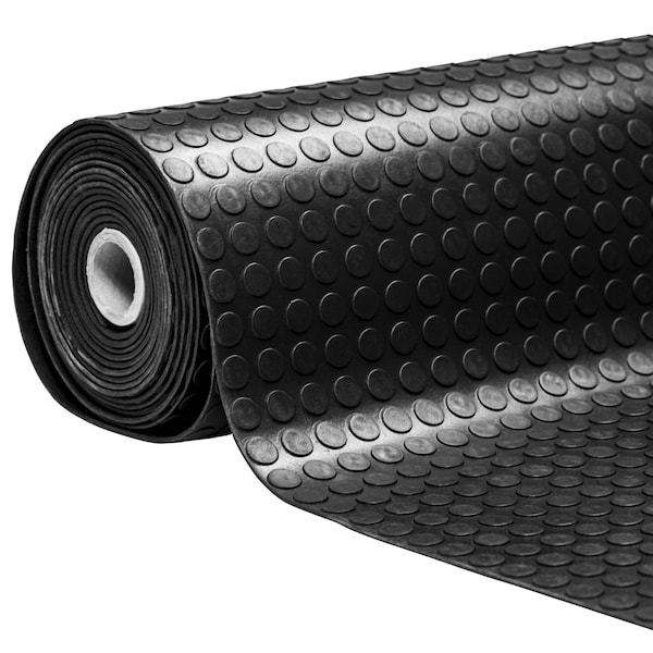 Msi Doormat, Rubber, 0.15 in Thick, Black, 39 in W x 394 in L - ZOR-RB-UM-0001