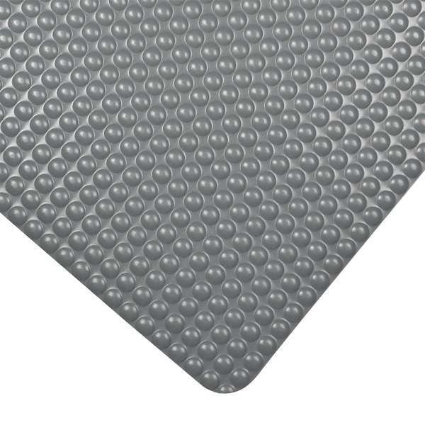Notrax Antifatigue Mat, 3 ft. L x 2 ft. W, 3/4" Thickness, Vinyl, Bubble, Gray - 782S0023GY