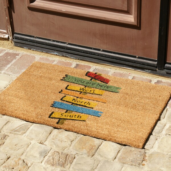 Rubber-Cal "Need Direction? You Are Here" Funny Doormat, 18 x 30-Inch - 10-106-041