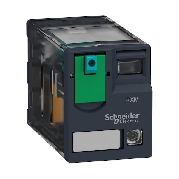 Relevador enchufable en miniatura de Schneider Electric - Zelio RXM 4 C/, 12V DC Coil Volts, 4 C/O - RXM4GB2JD.