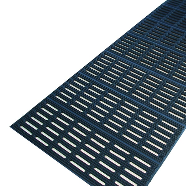 Rhino Mats TRAKTOR Drainage Runner Mat, Rubber, Drainage Holes, 3 ft W x 20 ft L, Black - TK-320B