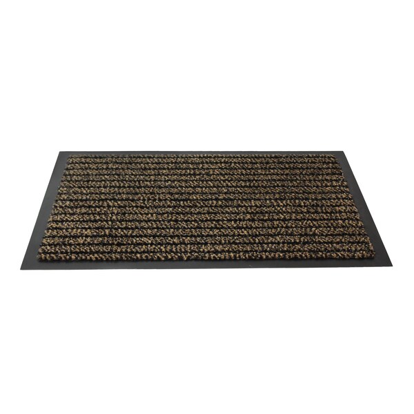 Floortex Door Mat, Polypropylene Scrape and Soak fibres, 0.25 in Thick, Brown, 32 in W x 48 in L - FR43248ULTBR