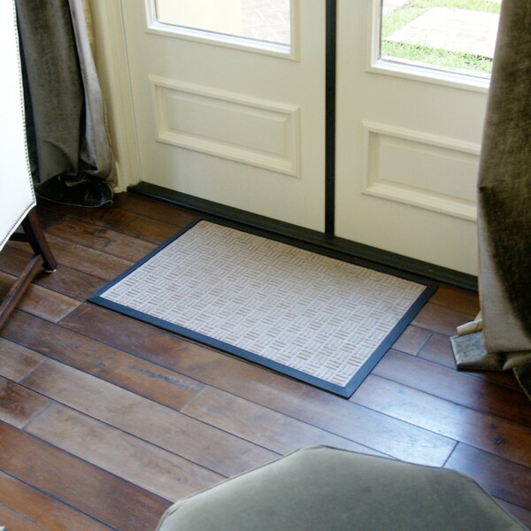Rubber-Cal Wellington Rubber Backed Carpet Doormat, , Polypropylene, Gray - 03-193