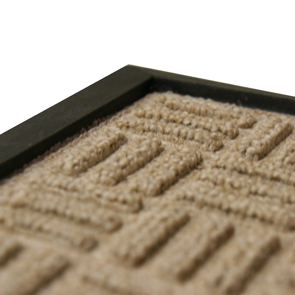 Rubber-Cal Wellington Rubber Backed Carpet Doormat, , Polypropylene, Gray - 03-193