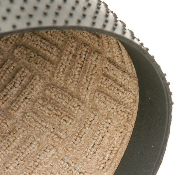 Rubber-Cal Wellington Rubber Backed Carpet Doormat, , Polypropylene, Gray - 03-193