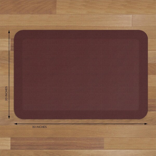 Gelpro Gel Pro 20 in. W X 30 in. L Burgundy Polyurethane Foam Anti-Fatigue Mat - 108-23-2030-2-R