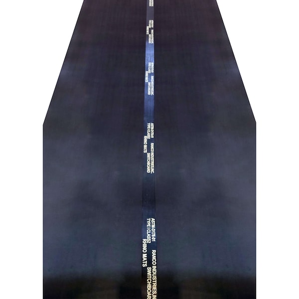Rhino Mats Black ASTM Switchboard Mats, Class 1, 3/16" Thick, Corrugated, Rubber - SB336CX75