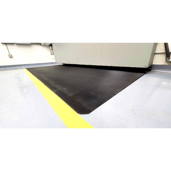 Rhino Mats Black ASTM Switchboard Mats, Class 4, 1/2" Thick, Corrugated, Rubber - SB624CX3