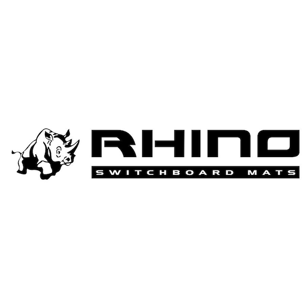Rhino Mats Black Dual Purpose Anti-Fatique Mats, 5/8" Thick, Diamond, Rubber - DP-36DX75
