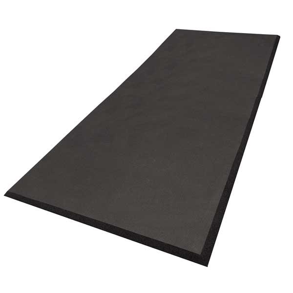 Notrax Antifatigue Mat, 8 ft. L x 3 ft. W, 5/8" Thickness, PVC/Nitrile Blend, Square Grid, Black - T17S0038BL