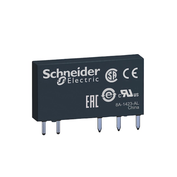 Relevador de interfaz delgado Schneider Electric, relevadores electromecánicos Harmony, 6A, 1 contacto normalmente abierto, estándar, 48V DC - RSL1AB4ED