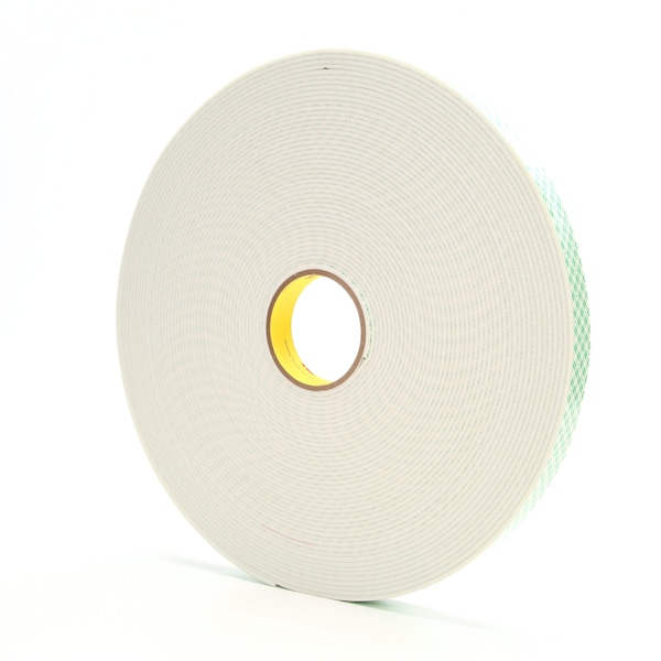 3M Foam Tape, White, 1"x 36 yd., Double Coated - 70006076106