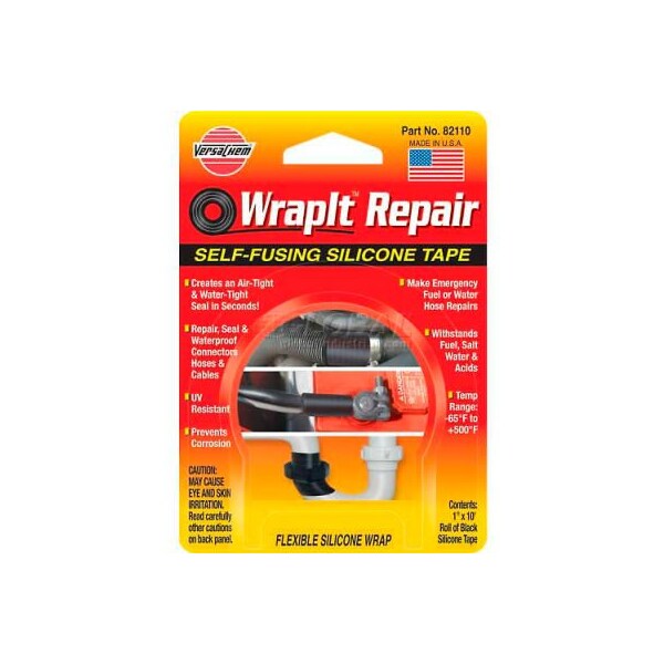 Itw VersaChem WrapIt Repair Self-Fusing Silicone Tape, 82110, 1" x 10' Tape - 82110