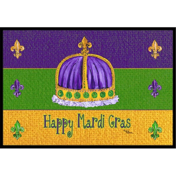 Carolines Treasures Mardi Gras Indoor Or Outdoor Doormat - 18 x 27 in. - CA66875