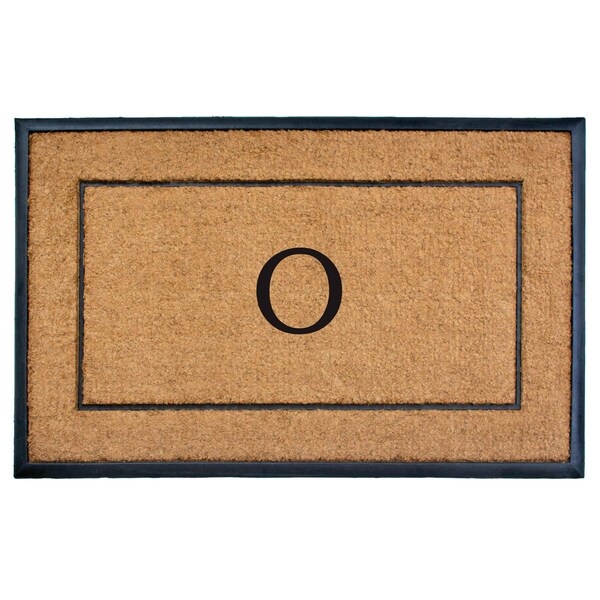 Calloway Mills Monogram Door Mat, Black, Natural, 30 in W x 48 in L - 101633048O