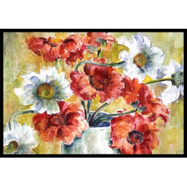 Carolines Treasures Carolines Treasures GFGO0028MAT Flowers by Fiona Goldbacher Indoor or Outdoor Mat; 18 x 27 - GFGO0028MAT