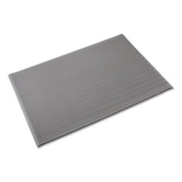 Dwellingdesigns CWN 24 x 36 in. Ribbed Vinyl Anti-Fatigue Mat Gray - DW3213501