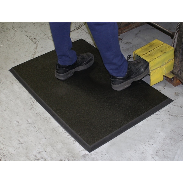 Durable Corp 4' X 30' Black Anti-Fatigue Mat - 597R48BK