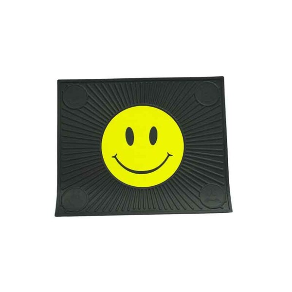Lovelyhome Plasticolor Happy Face Rubber Utility Mat - LO50384