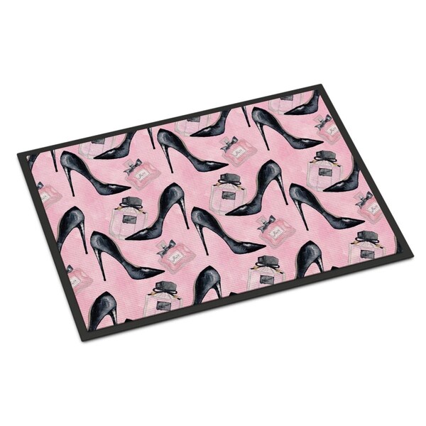 Carolines Treasures Fashion Diva Shoes and Perfume Indoor or Outdoor Mat, 24 x 36 in. - BB7507JMAT