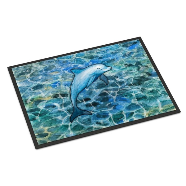 Carolines Treasures 18 x 27 in. Dolphin Indoor or Outdoor Mat - BB5356MAT