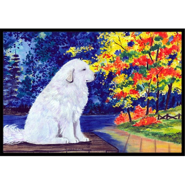 Carolines Treasures 18 x 27 in. Great Pyrenees Indoor Outdoor Doormat - SS8240MAT