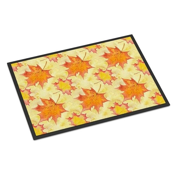 Carolines Treasures Carolines Treasures BB7496JMAT Fall Leaves Scattered Indoor or Outdoor Mat; 24 x 36 in. - BB7496JMAT