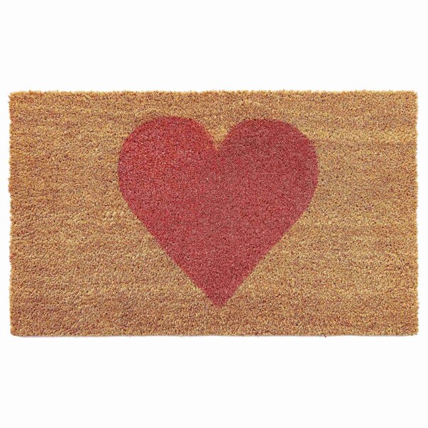 Calloway Mills Entrance Mat, Coir, Natural, Red - 106742436
