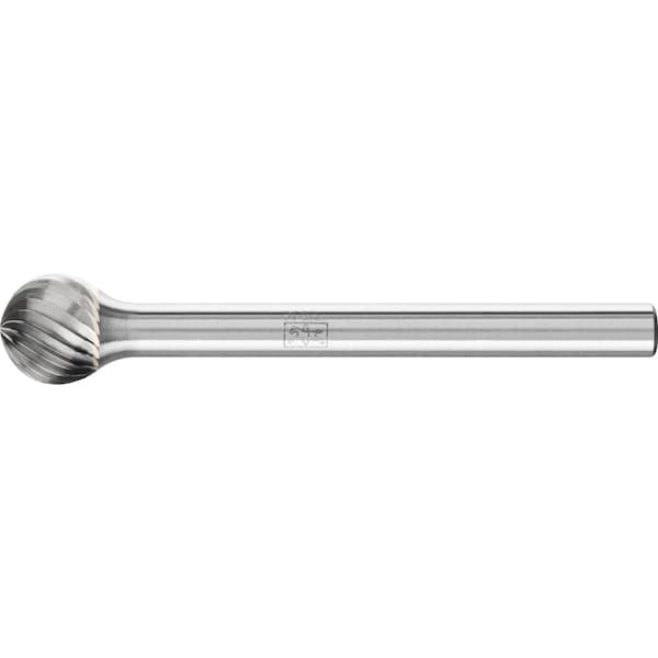 Pferd Carbide Bur - Ball Shape, SGL Cut - 1/4" x 3/16" x 1/8" Shank - SD-51 - 23251