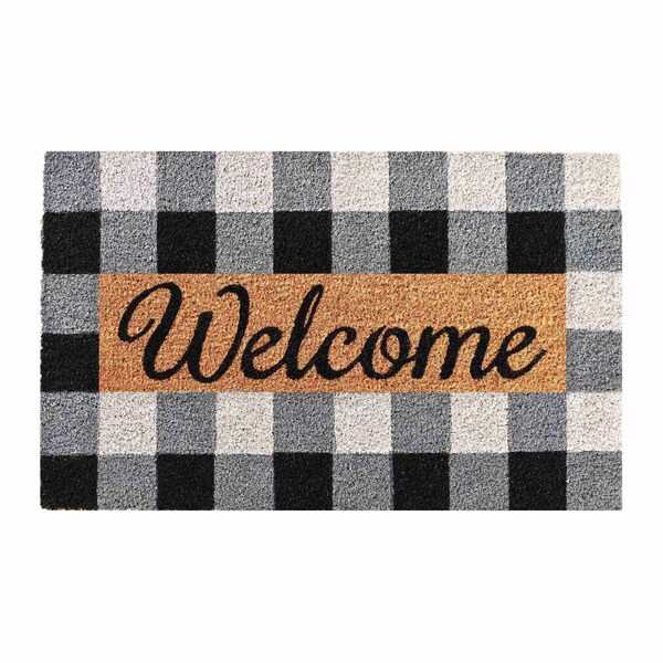 Calloway Mills Entrance Mat, Coir, Black, Grey - 106141729
