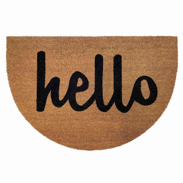Calloway Mills Entrance Mat, Coir, Natural, Black - 106122436