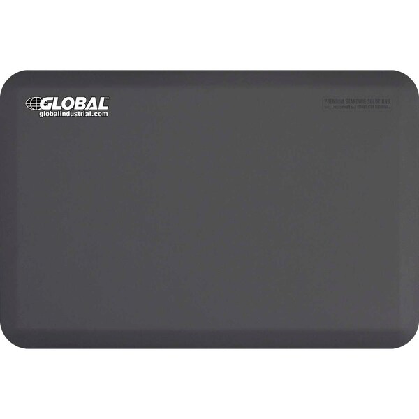 Global Industrial Antifatigue Mat, 3 in L x 2 in W, 3/4 Thickness, Gray - B2395846