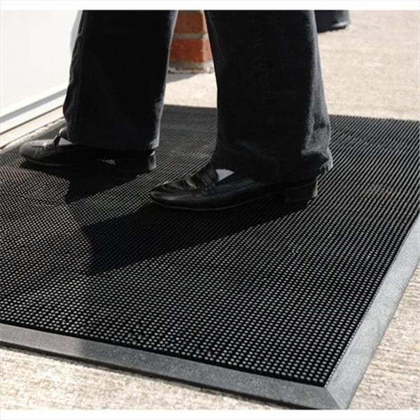Durable Corp Durable Corporation 396S3239 32 in. W x 39 in. L Fingertip Entrance Mat - 396S3239BK