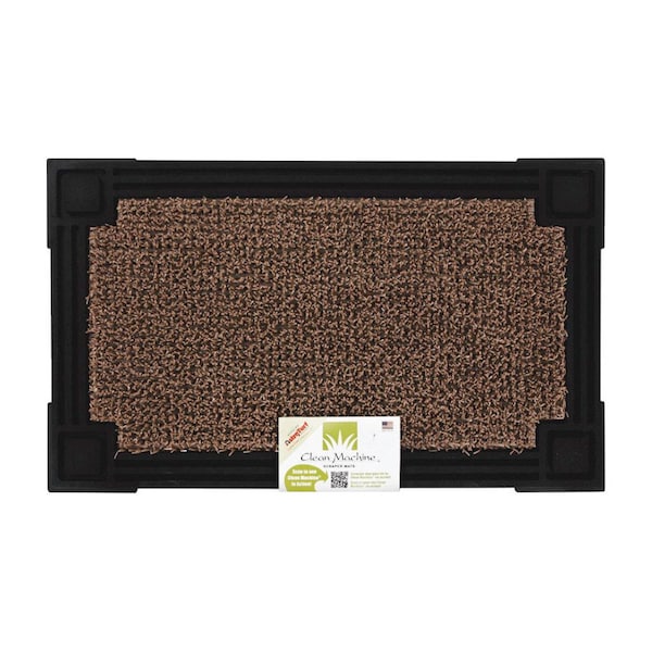 Form & Function GrassWorx Clean Machine 18 in. W X 30 in. L Black/Brown Astroturf Door Mat - 10374050