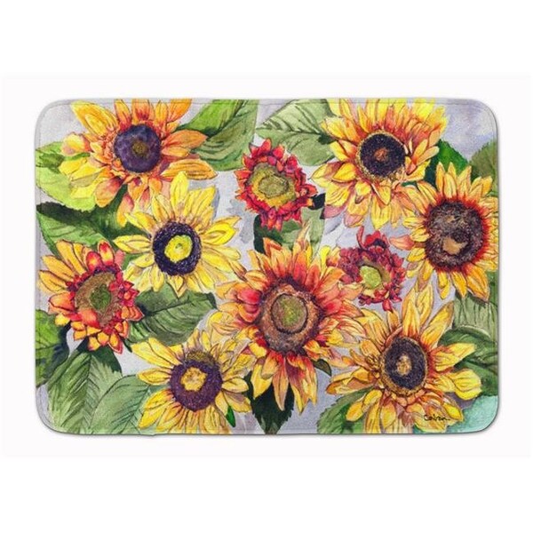 Carolines Treasures Carolines Treasures 8766RUG Sunflowers Machine Washable Memory Foam Mat - 8766RUG