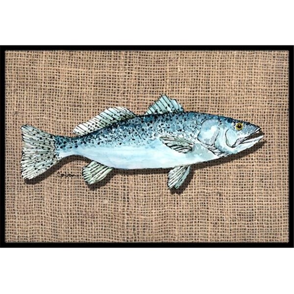 Carolines Treasures Carolines Treasures 8737MAT Fish Speckled Trout Indoor Or Outdoor Mat - 18 x 27 in. - 8737MAT