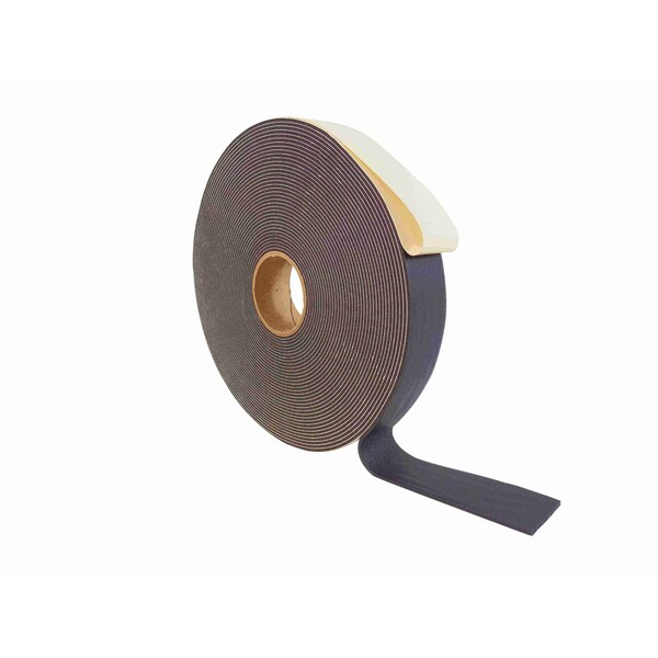 Wod Tape PVC Foam Tape Seal Window and Door Sound Proof Insulation: 54in x 150 ft 1/16 Thick - WOD SSMDFT-1/16-54000-LOG-150-BLA