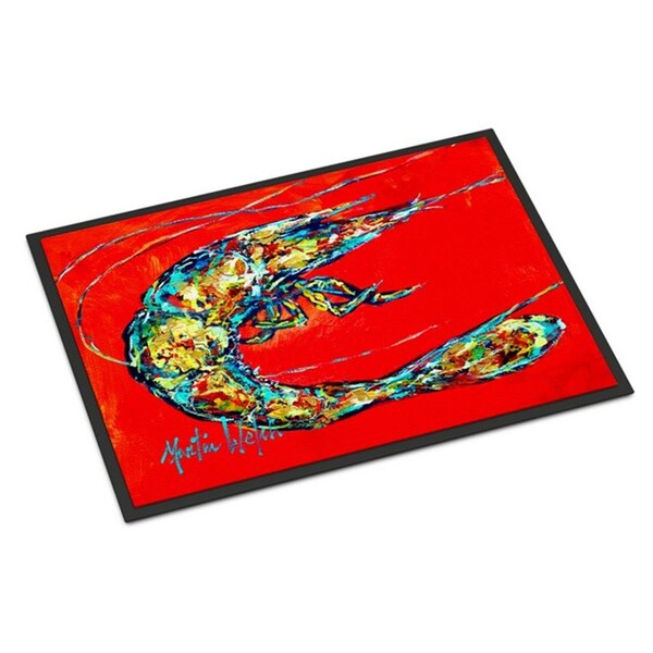 Carolines Treasures Shrimp Boil Indoor or Outdoor Mat, 18 x 27 in. - MW1207MAT