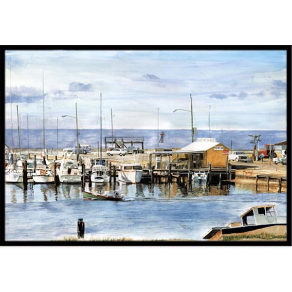 Carolines Treasures 24 x 36 in. The Pass Bait Shop Indoor Or Outdoor Doormat - 8129JMAT