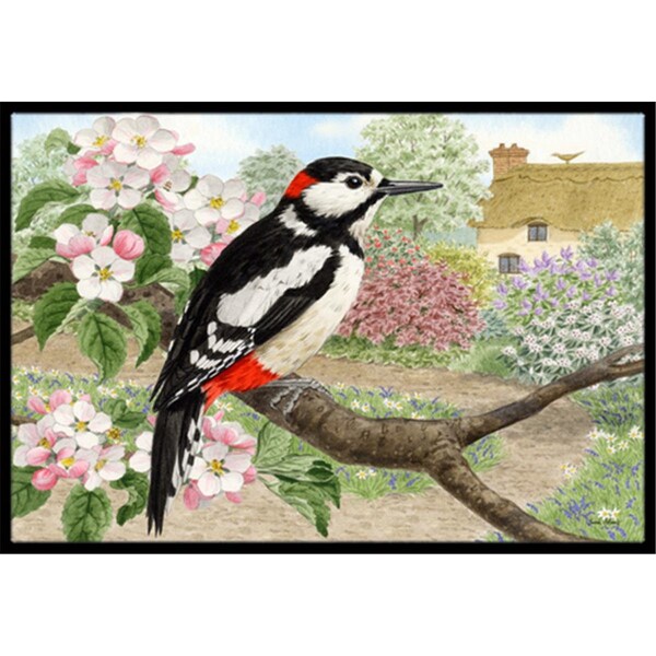 Carolines Treasures Woodpecker Indoor or Outdoor Mat- 18 x 27 - ASA2175MAT