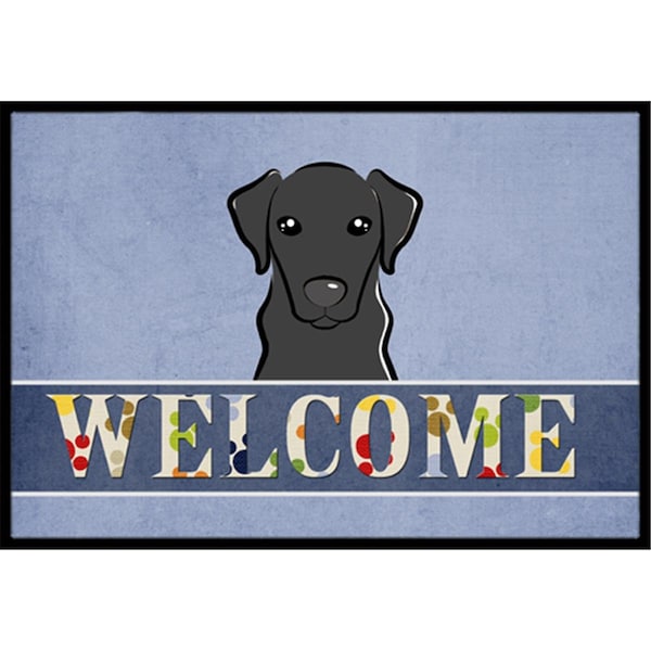 Carolines Treasures Black Labrador Welcome Indoor and Outdoor Mat- 18 x 27 in. - BB1421MAT