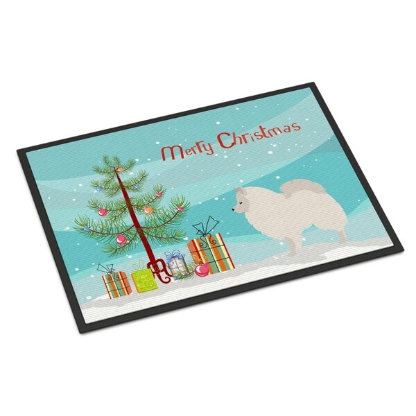 Carolines Treasures German Spitz Christmas Indoor or Outdoor Mat, 24 x 36 in. - BB8479JMAT