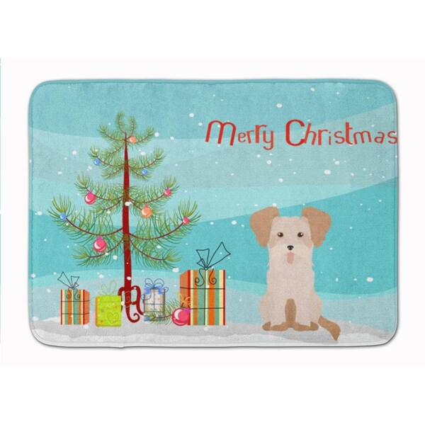 Carolines Treasures Morkie No.3 Christmas Tree Machine Washable Memory Foam Mat - CK3889RUG
