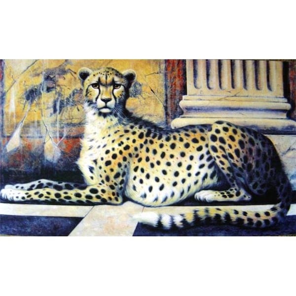 Custom Printed Rugs Custom Printed Rugs AWV051 Cheetah 18 x 30 in. Doormat Rug - Brown; Brown & Tan; Gold & Yellow - AWV051