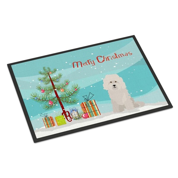 Carolines Treasures 18 x 27 in. Bolognese Christmas Tree Indoor or Outdoor Mat - CK3492MAT